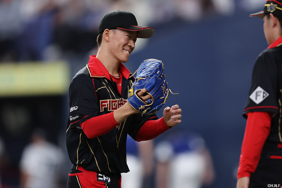 8回裏、プロ初登板の矢澤投手03