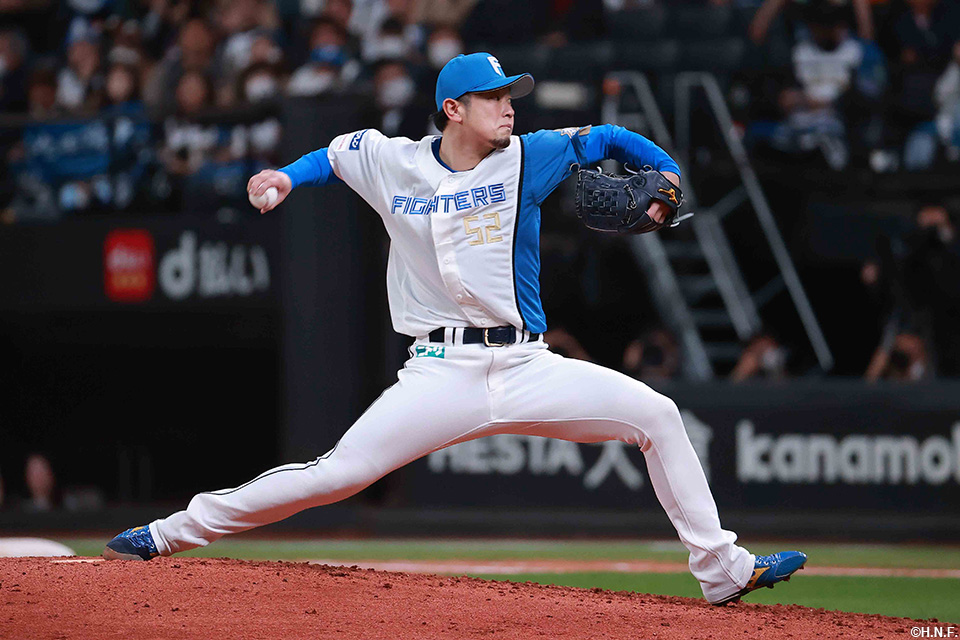 4回、二番手の池田投手