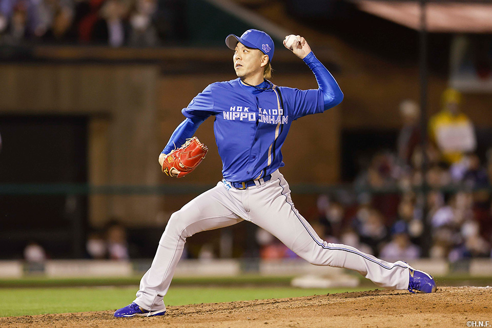 8回、二番手の宮西投手