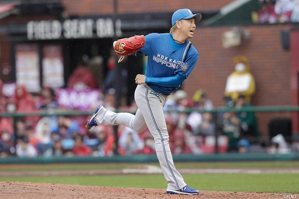 8回、2番手の宮西投手