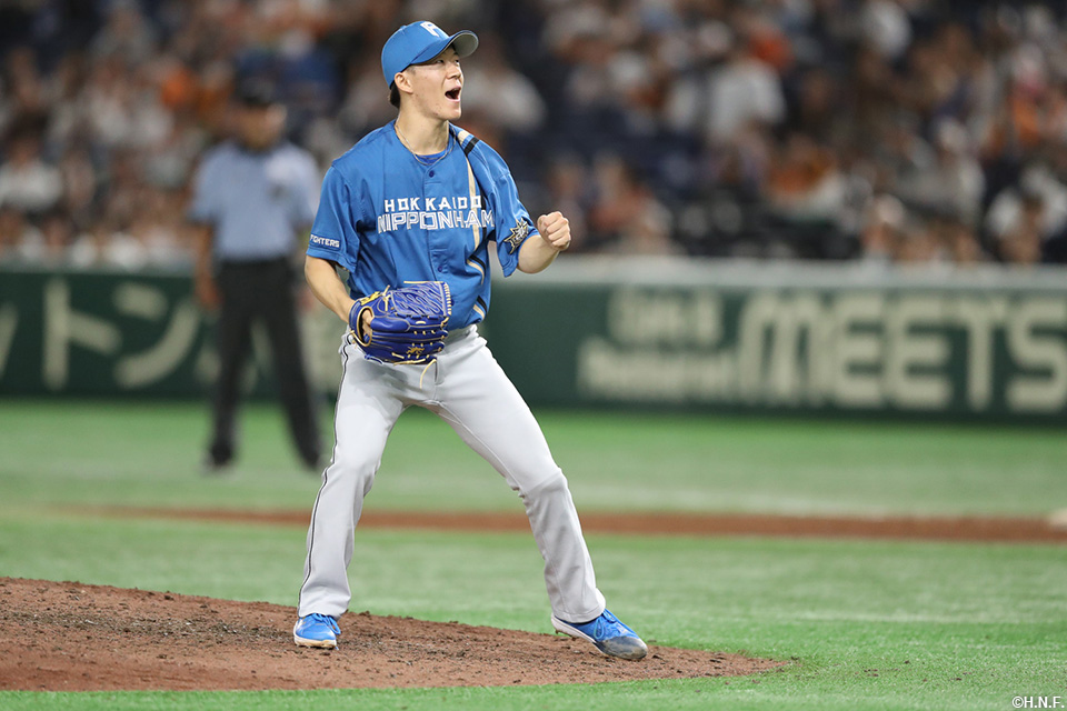 9回、五番手の矢澤投手