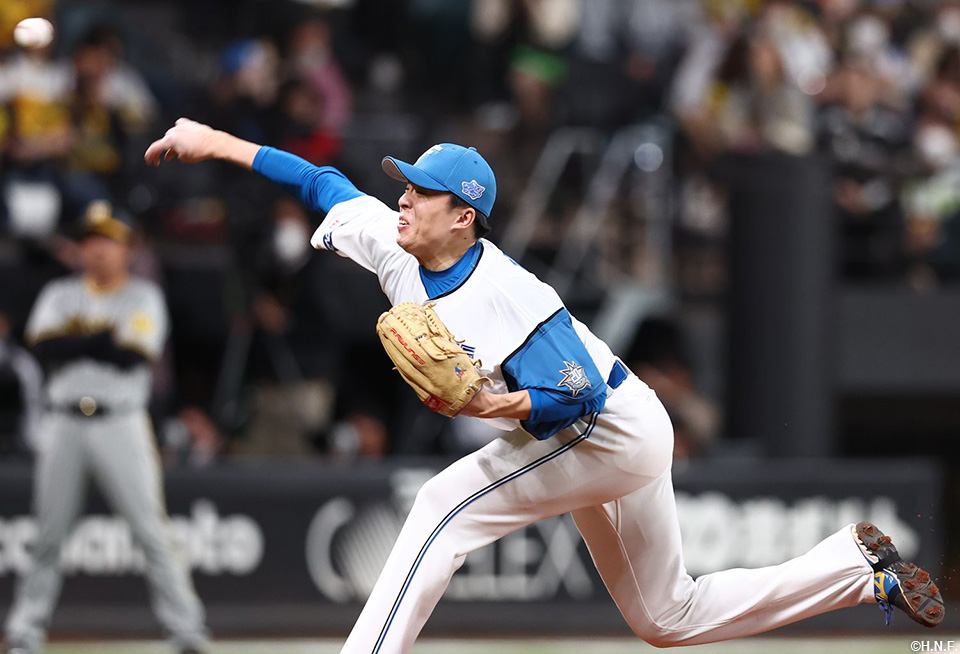 9回、抑えの田中正投手