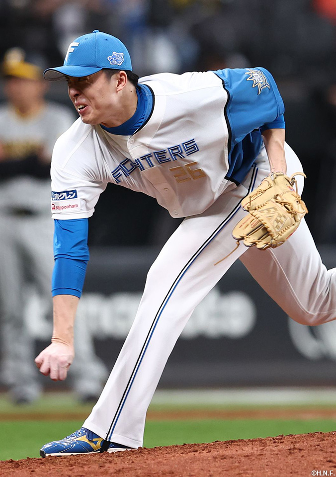 9回、抑えの田中正投手