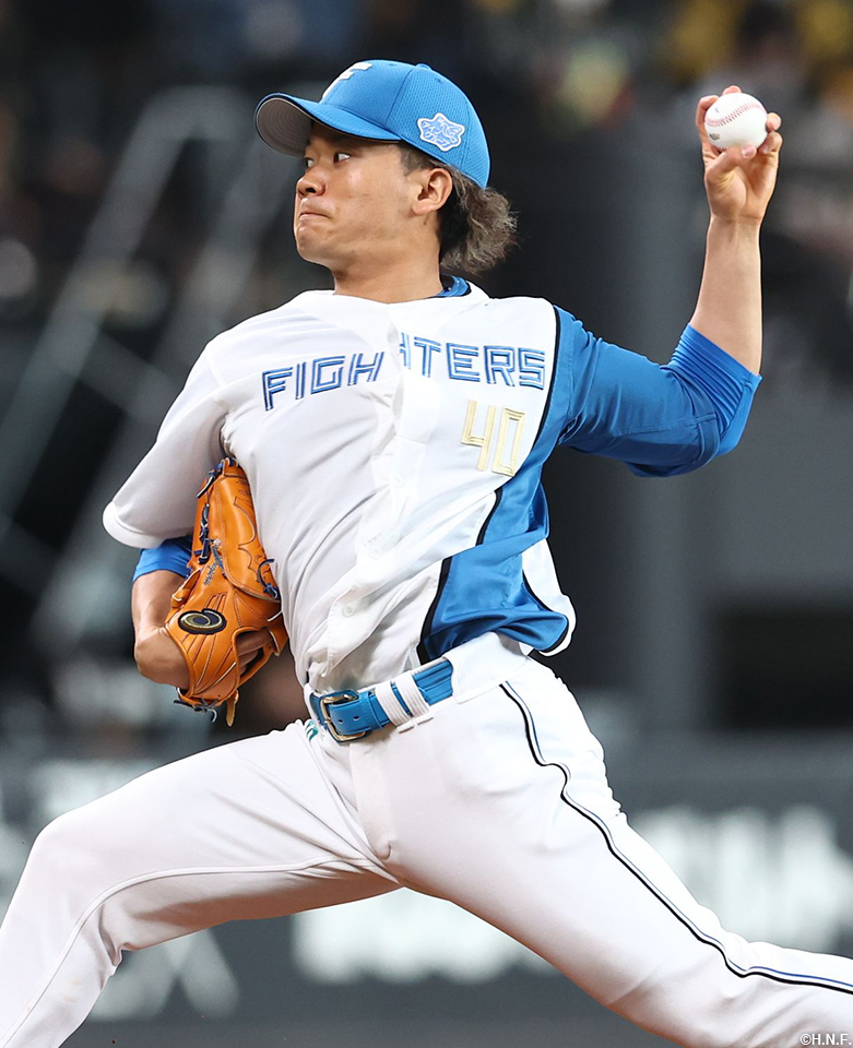 5回表、二番手の福田投手