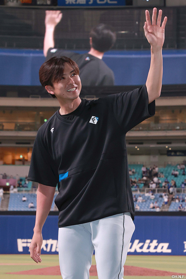 ヒーローの上沢投手