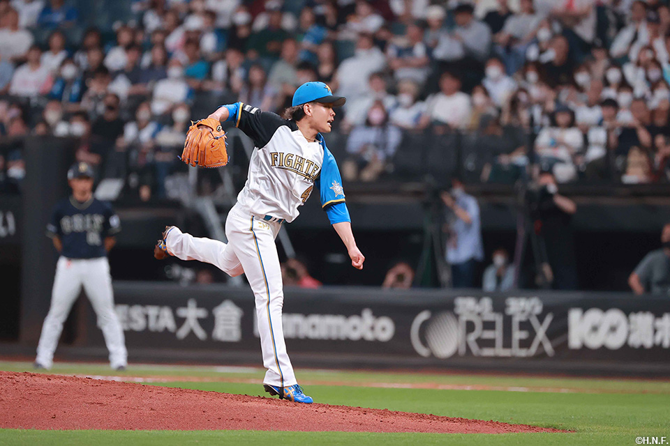 9回、四番手の福田俊投手