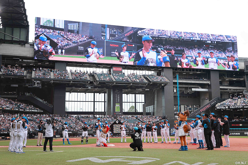 清宮選手による一丁締め