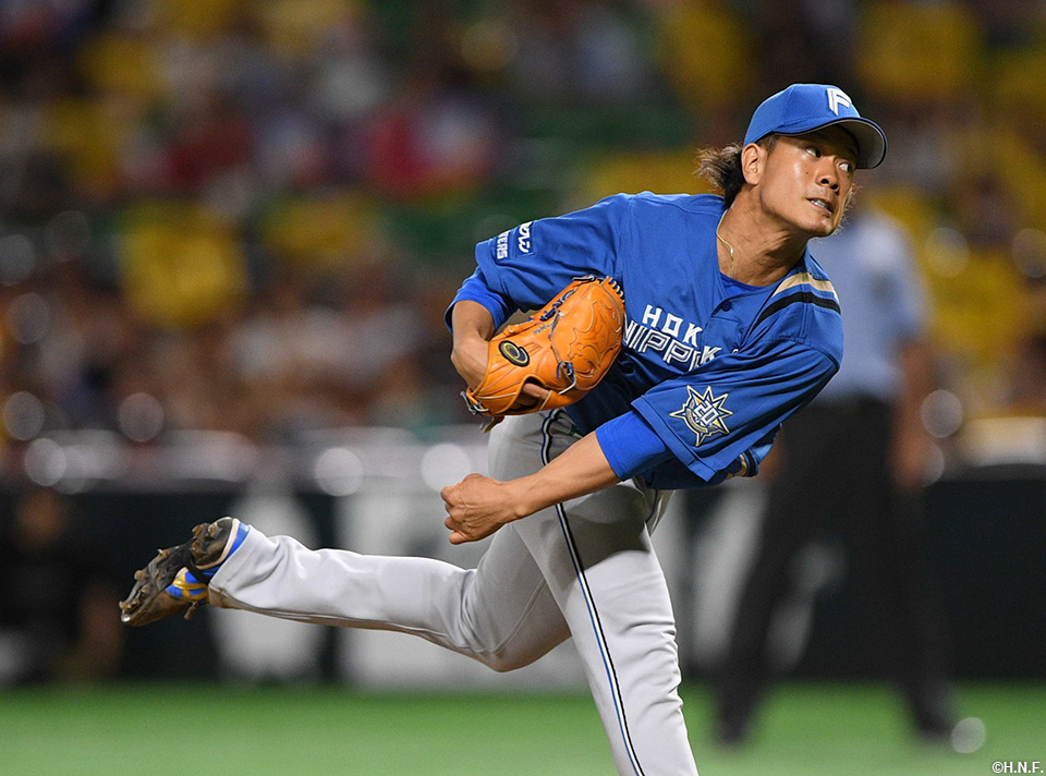 6回、二番手の福田俊投手