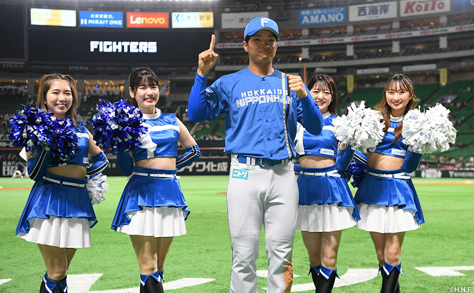 ヒーローの郡司選手