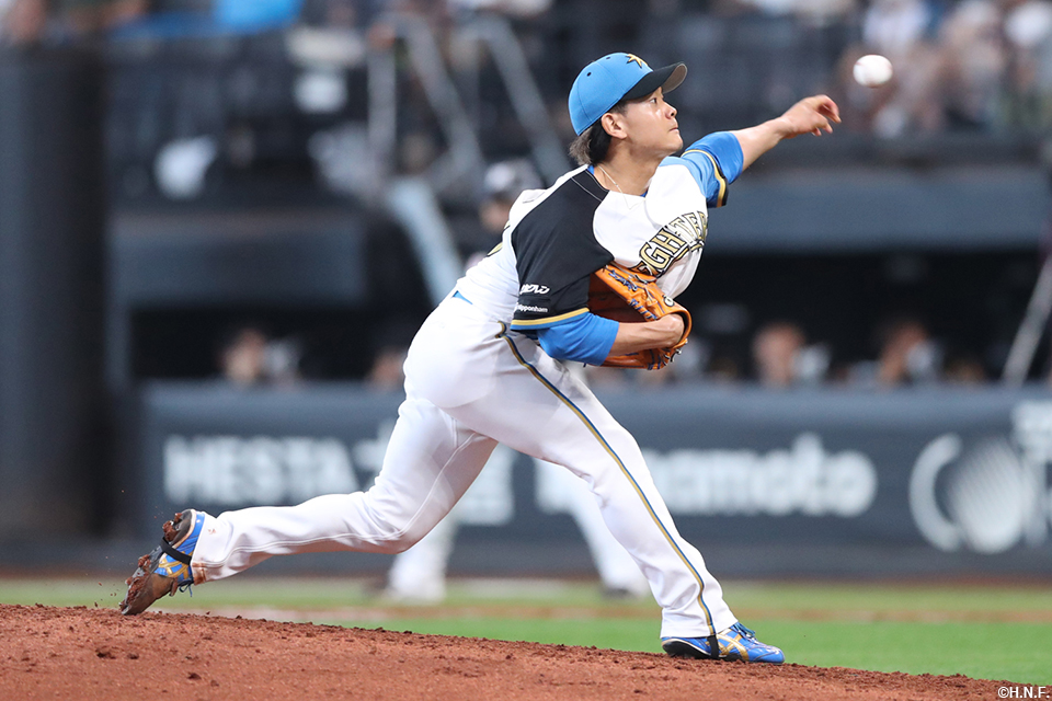 9回、五番手の福田俊投手