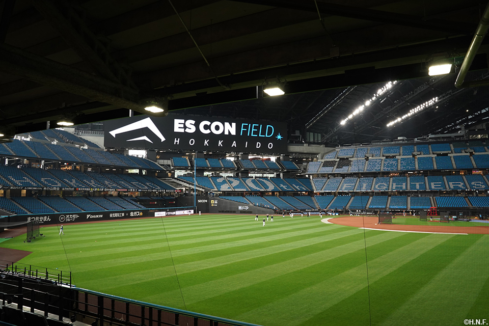 試合前の球場の様子