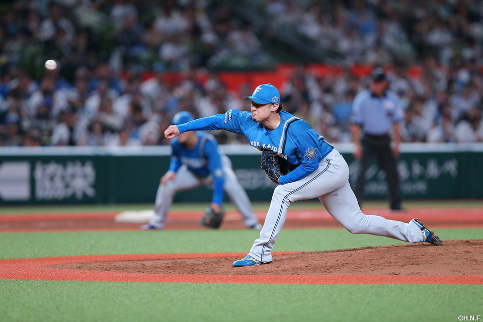 9回、二番手の池田投手