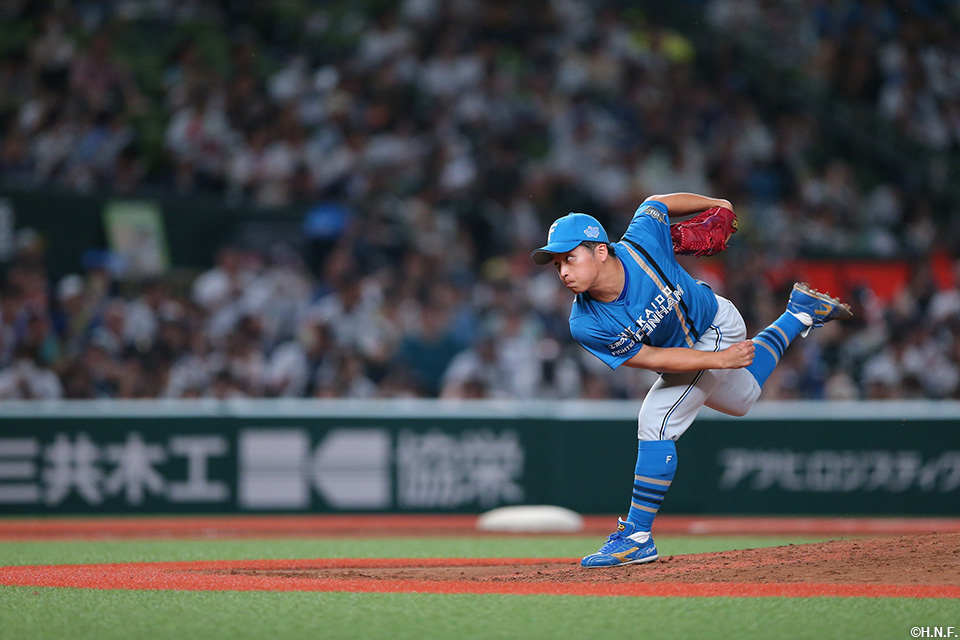 5回、二番手の山本拓投手