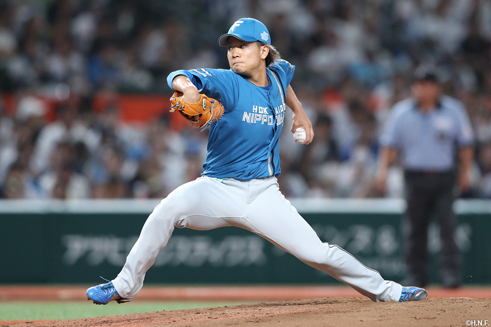 2回、二番手の福田俊投手