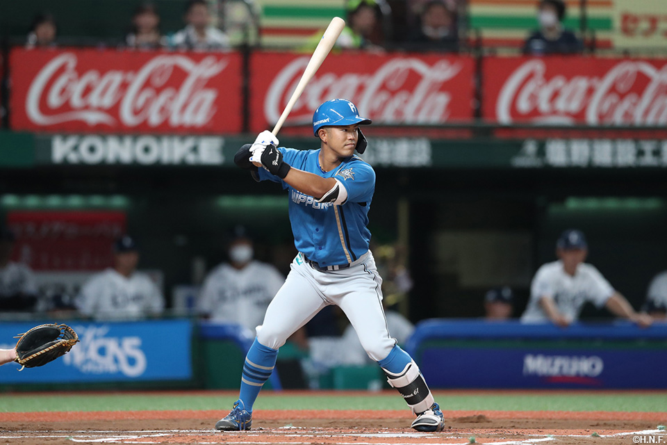 6回表、打席に立つ今川選手