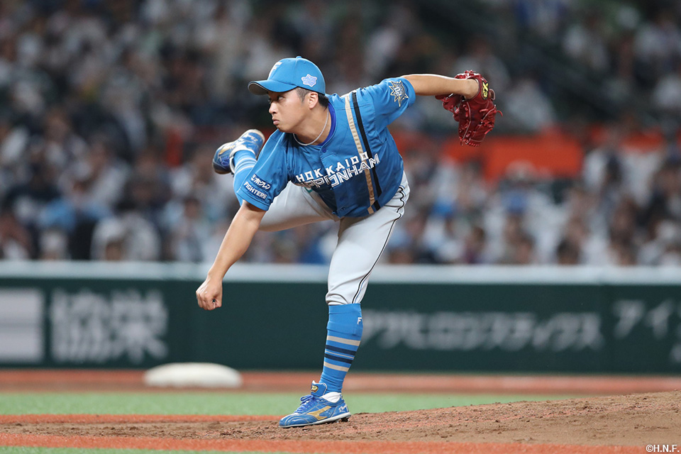 6回、四番手の山本拓投手