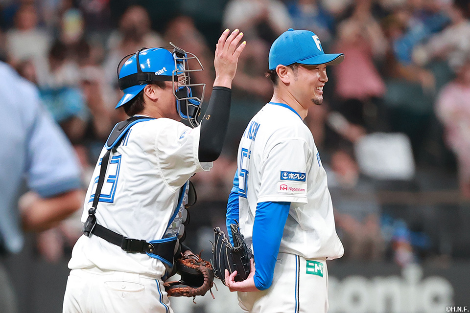 池田投手が抑えてゲームセット