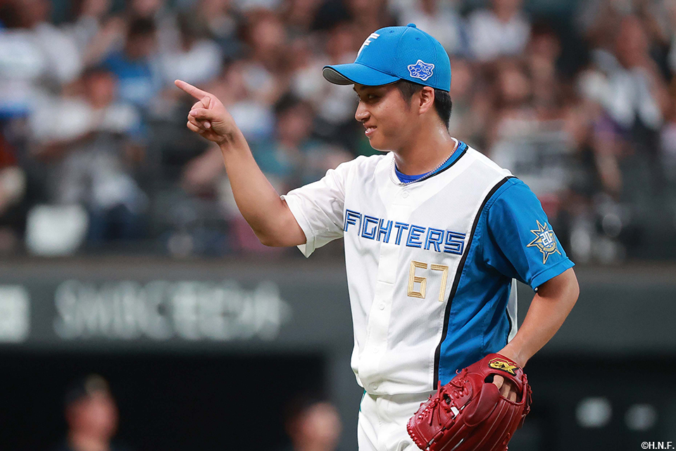 6回表を抑えた山本投手02