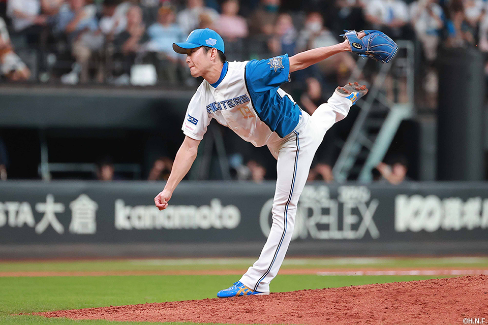 8回、五番手の玉井投手