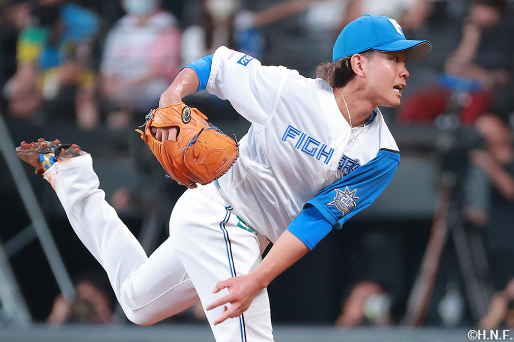 4回、二番手の福田俊投手