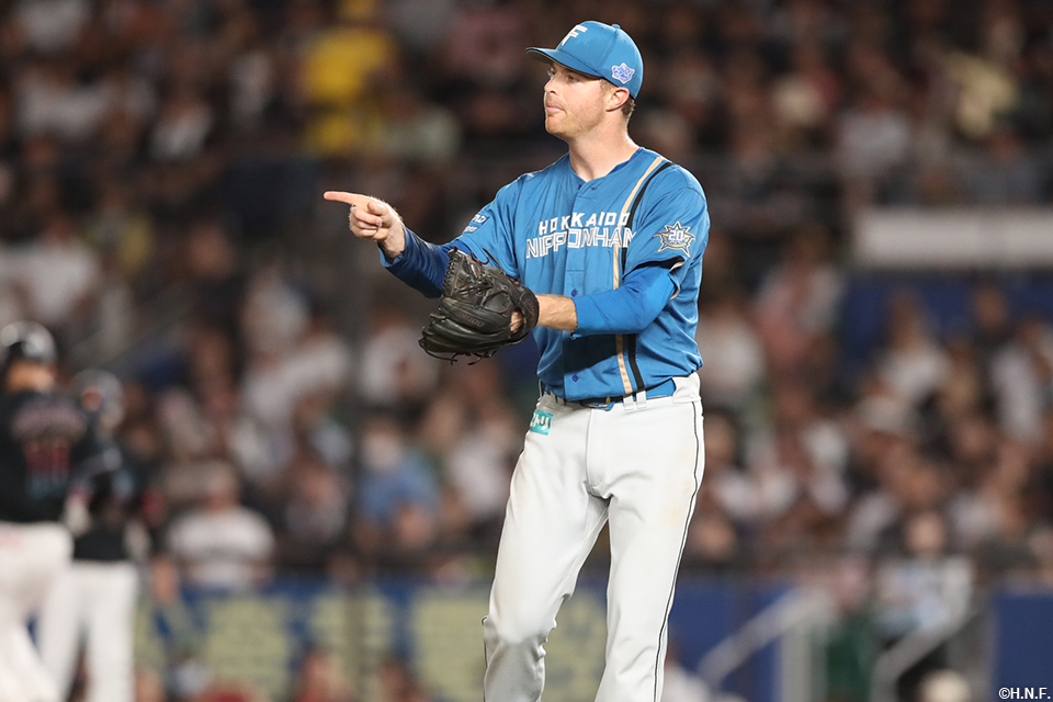 4回裏を抑えたマーベル投手