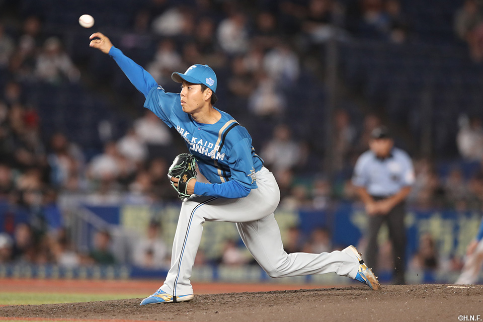 6回、三番手の杉浦投手