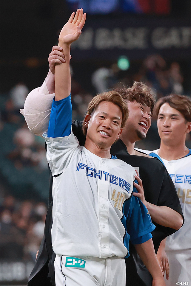 プロ初勝利をあげた福田俊投手02