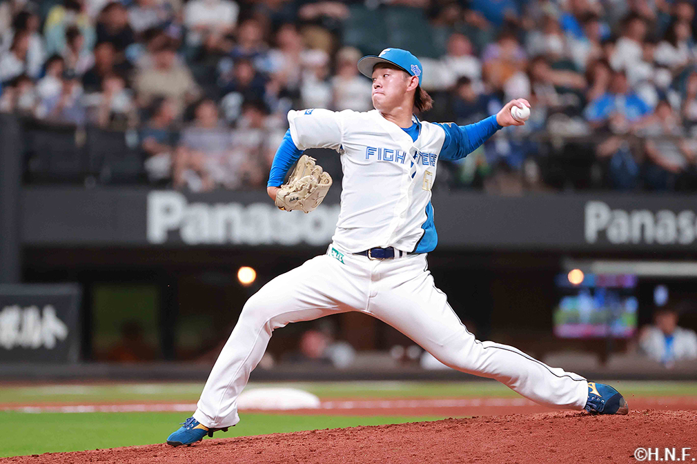 7回、二番手の北浦投手