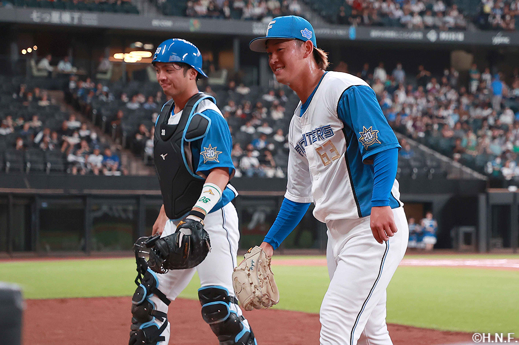 7回表を抑えた北浦投手01