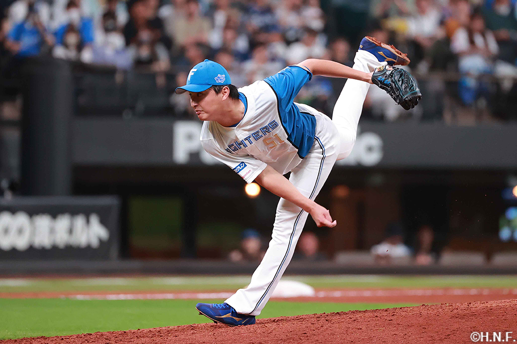 9回、三番手の石川直投手