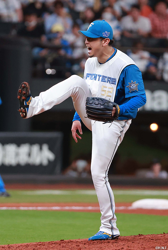 8回、四番手の池田投手01