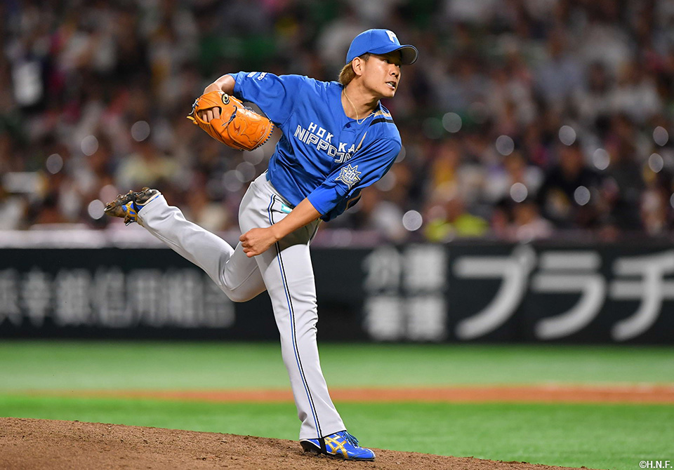 7回、二番手の福田俊投手