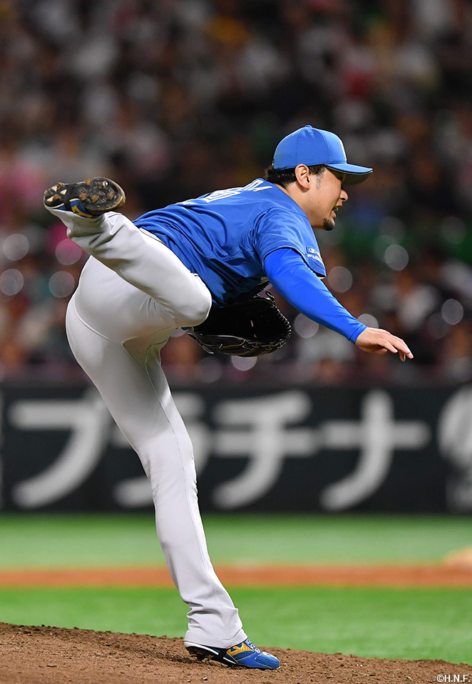 8回、五番手の池田投手