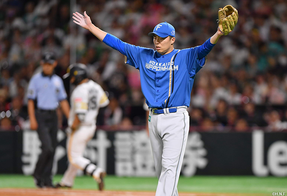 9回を締めた田中正投手