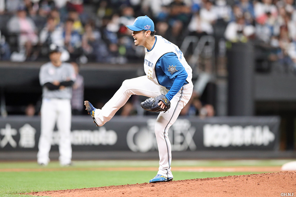 8回、四番手の池田投手