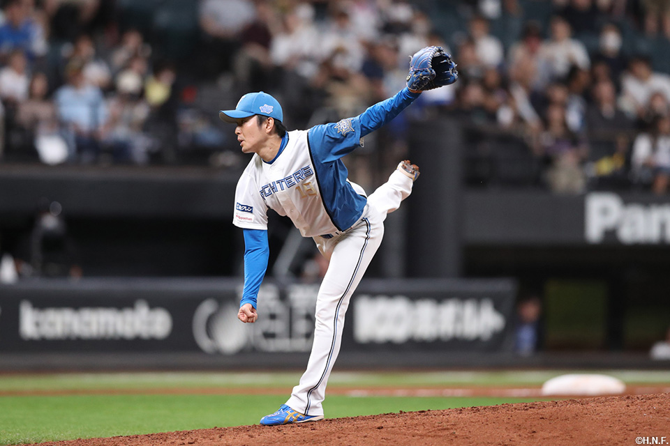 9回、三番手の玉井投手