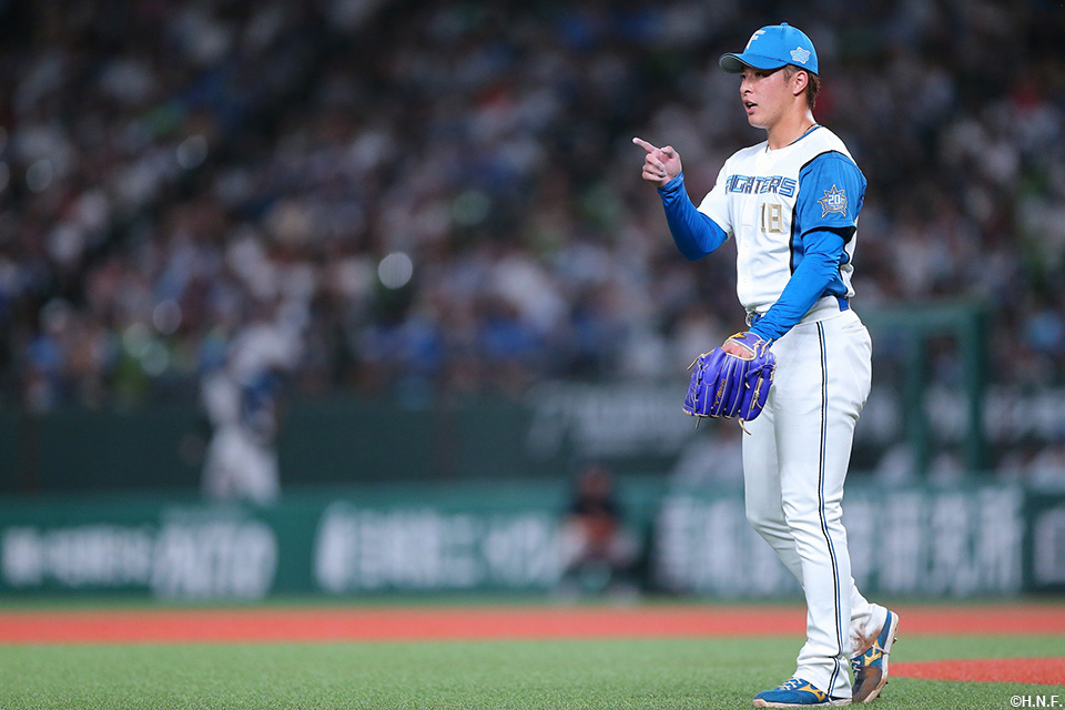 8回、三番手の吉田投手02