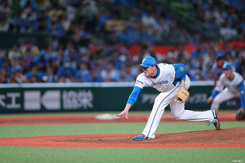 9回、四番手の田中正投手