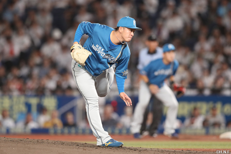 2回、二番手の北浦投手