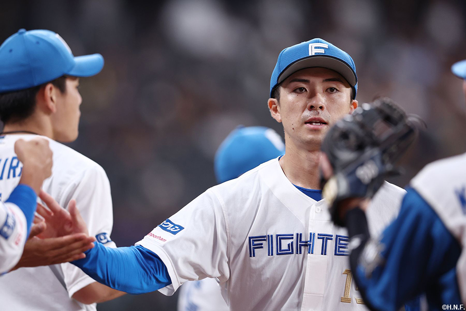 5回表のピンチを抑えた上沢投手02