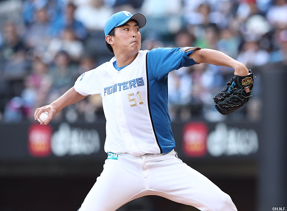 7回、二番手の石川投手