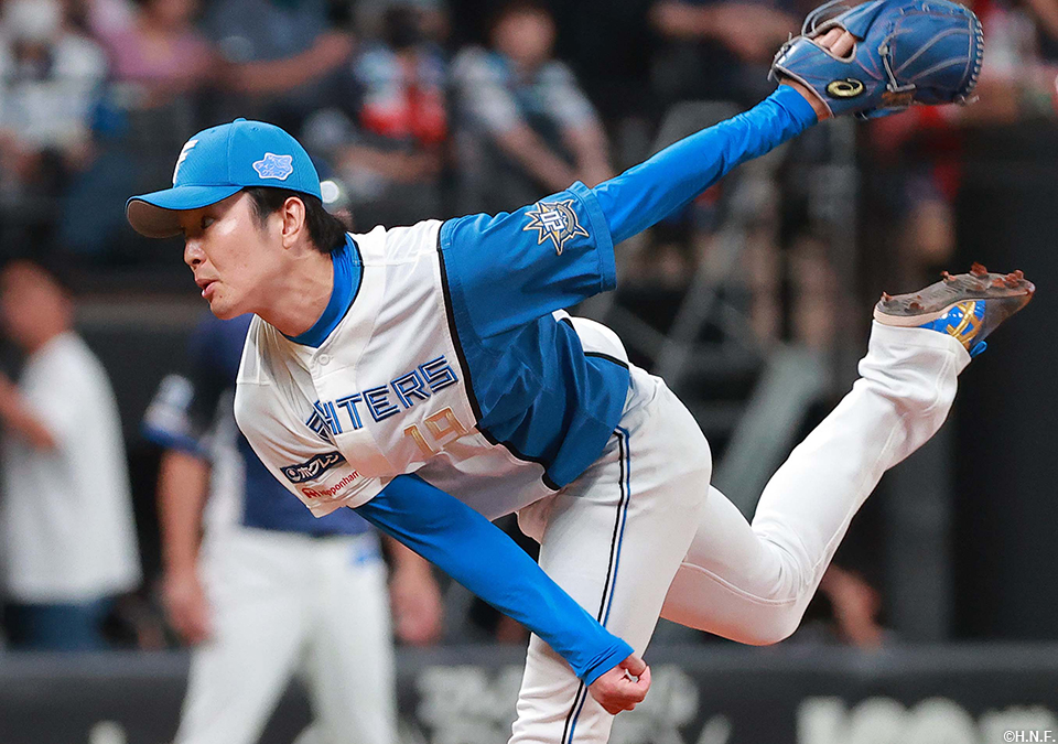 8回、三番手の玉井投手 