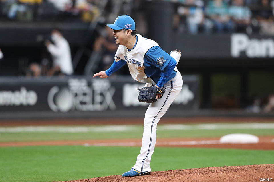 8回、二番手の池田投手