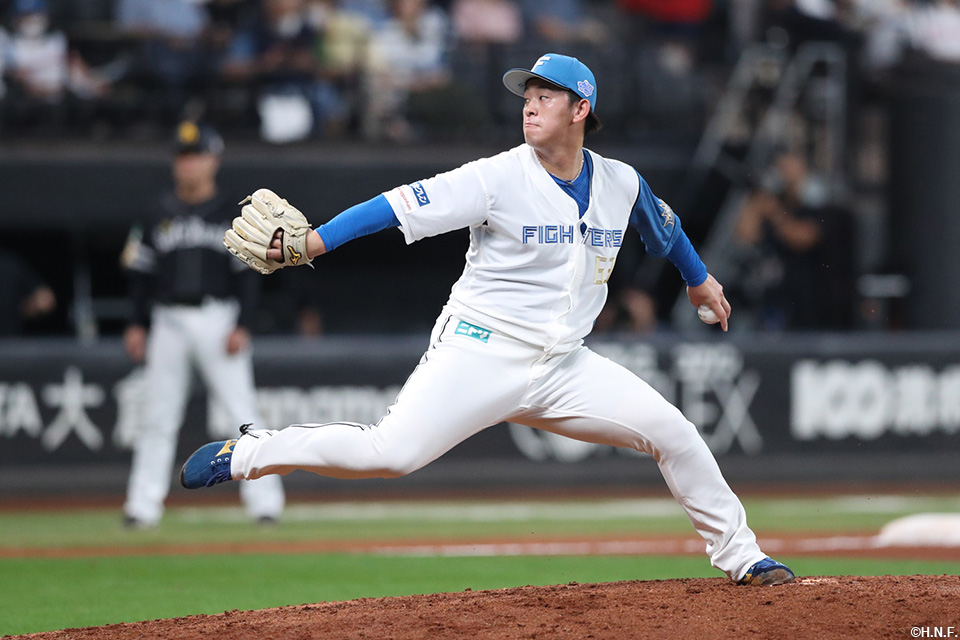 8回、四番手の北浦投手