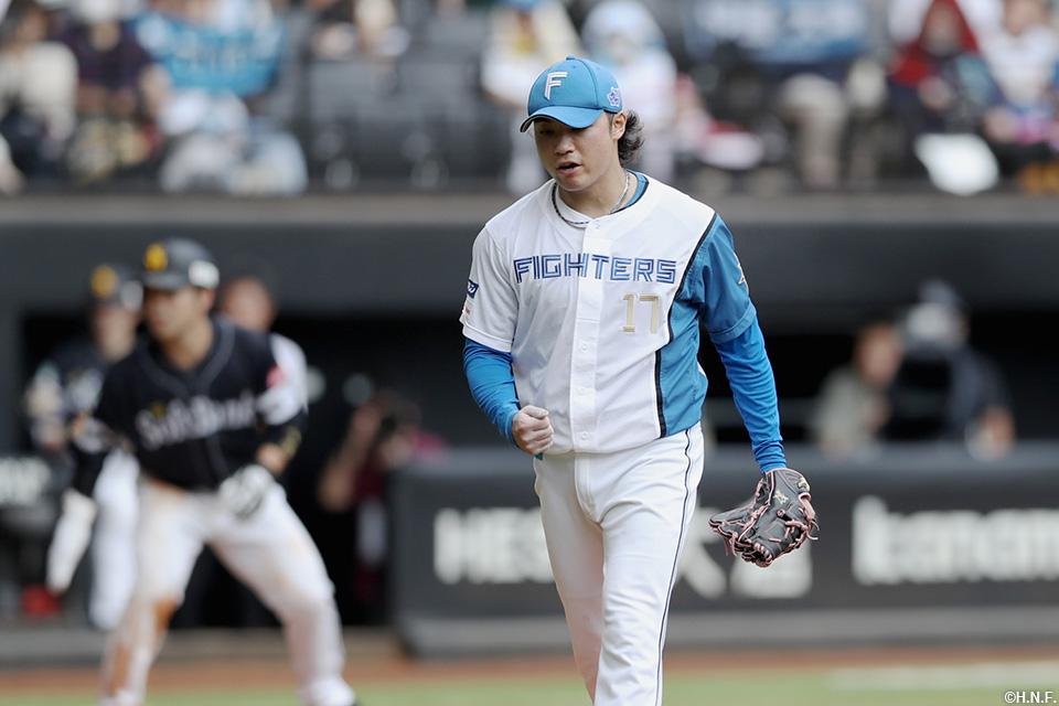 2回表のピンチを抑えた伊藤投手