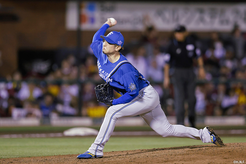 8回、三番手の池田投手