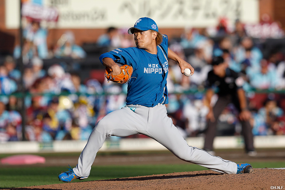 8回、四番手の福田俊投手