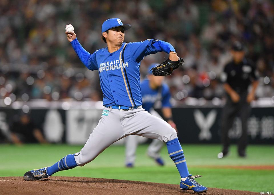 先発の田中瑛投手