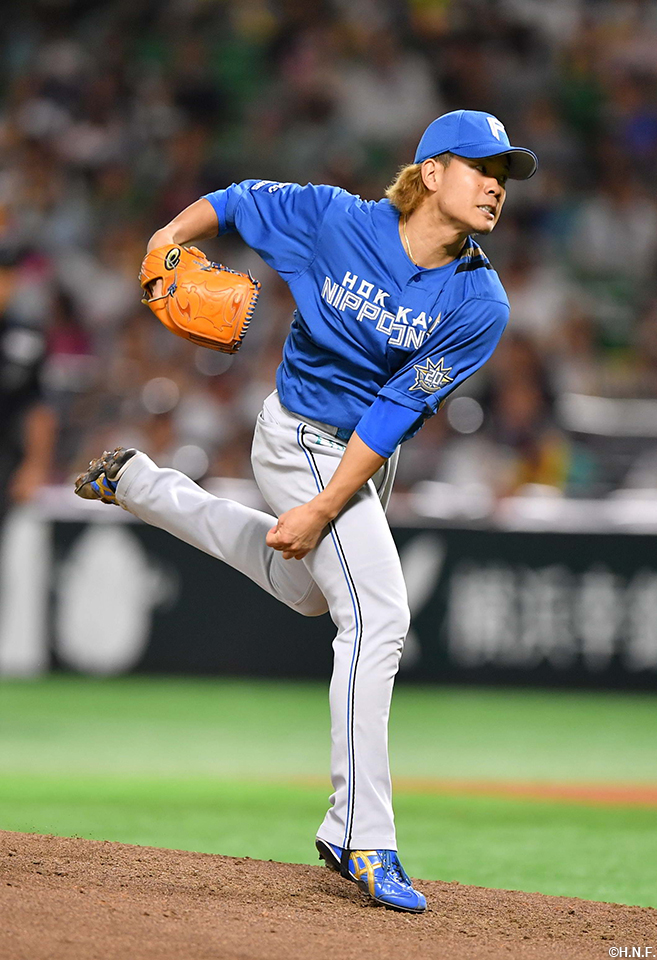 6回、二番手の福田俊投手