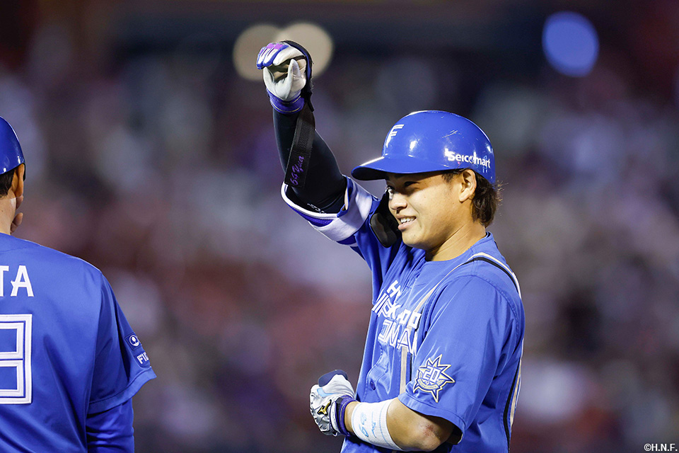 3回表、適時打を放つ田宮選手02